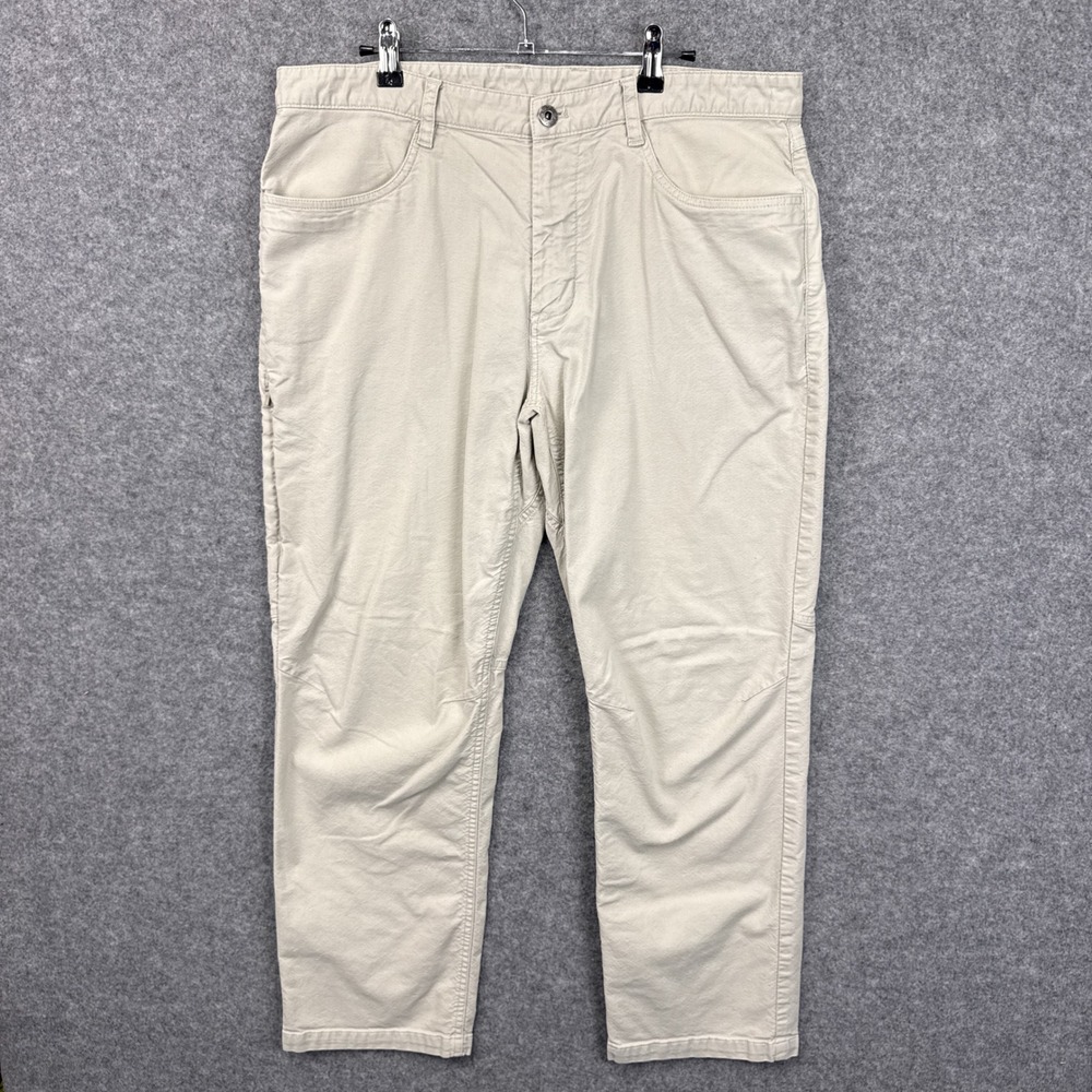 The North Face Mens Motion Pants 36 Short Beige Cotton Blend Outdoor Hiking